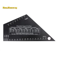 Fret Leveling Tool Guitar Neck Fingerboard Measuring Guitar Luthier Tool Ruler Stainless Steel Fret 