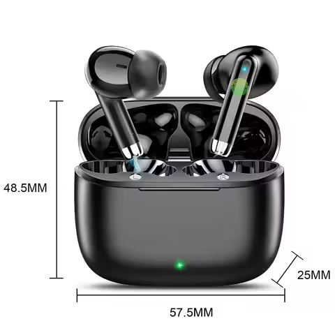 K66 Noise Cancelling Earbuds, 90% ANC Reduction, 14.2mm Hi-Res Sound, BT 5.3, IPX7 Waterproof, 48H P
