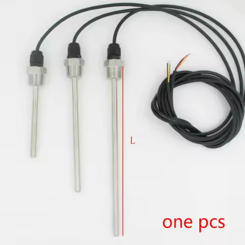 DS18B20 Digital Temperature Sensor G1/2" Thread DIA=7mm Line 1m -5m PVC 3-core Wire SUS304 Stainless
