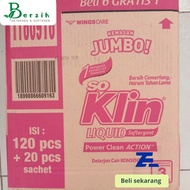 Soklin Cair Detergen So Klin Liquid Softener Jumbo 1DUS Bonus 20 Sch