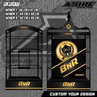 STIKER sangkar  KOTAK BNR BLACK GOLD BISA CUSTOM