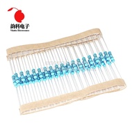 50pcs 1/2W Metal film resistor 1R ~ 2.2M 100R 220R 330R 1K 1.5K 2.2K 3.3K 4.7K 10K 22K 47K 100K 100 