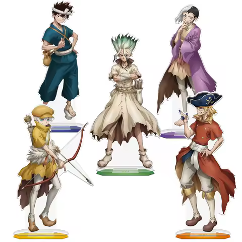 Dr. Stone Ishigami Senkuu Asagiri Gen Saionji Ukyo Nanami Ryusui Chrome Official Acrylic Stand Deskt