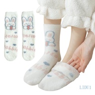 LIDU1 Womens Socks Warm Fuzzy Socks Thick Sock Winter Socks Fluffier Slipper Socks Cosy Bed Fuzzy So