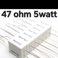RM74...!!! (5W 47 ohm) RESISTANCE RESISTANCE 5WATT 5 W 47 OHM R 5w47rj 47 NEW....!!!