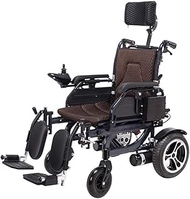 Heavy Duty With Headrest Foldable And Lightweight Powered Wheelchair Backrest Angle Can Be Adjusted Weight Capacity 125Kg Portable