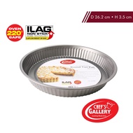 Chef's Gallery Non-Stick Round Tart Pan 26cm | Oven Safe up to 220 ̊C/428 F | High Grade Carbon-Stee