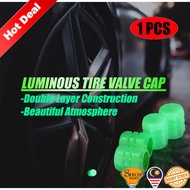 Luminous Car Tire Valve Cap Stem Motorcycle Truck Bicycle Wheel Caps Car Accessories Penutup Angin Tayar Bercahaya