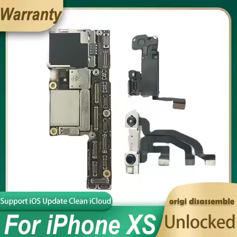For iPhone X Motherboard With Face ID 64GB 128GB 256GB Logic board 100% Original Unlocked Mainboard 