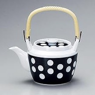 Polka Dot No. 10 Earthenware Pot (Arita Pottery) 6.7 x 5.5 inches (17 x 14 cm), 6.9 fl oz (1,850 cc,