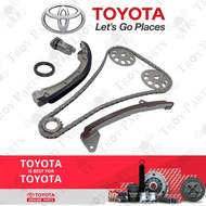 (8pc) Original Toyota Timing Chain Kit Set 13506-22030 for Corolla Altis 1.6 1.8 ZZE121 ZZE122 1ZZ-F