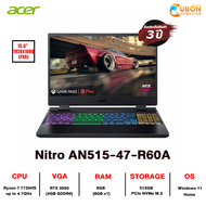 ACER NITRO 5 AN515-47-R60A NOTEBOOK (โน๊ตบุ๊ค) AMD RYZEN 7 7735HS / 8GB DDR5 / 512GB / WIN11 / ประกันศูนย์ 3 ปี
