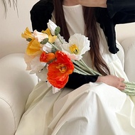 2 Split Poppies Flowers, Beautiful Artificial Flowers, Lifelike Eternal Flowers, Home Decoration