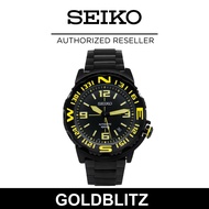 Seiko SRP449K1 Superior Automatic Compass Black Dial Black Ion-Plated Men's Watch
