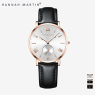 HANNAH MARTIN 1391 Jam Tangan Wanita FREE BOX 100% Original Keren Anti Air Branded Tahan Air Tali Ku
