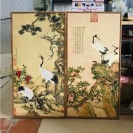 Set of 2 Tung Hac Dien Nien paintings - symbol of eternal life I High quality wall Canvas painting f