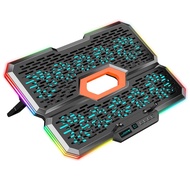 Hot Sale Coolcold RGB Laptop Cooling Pad 2800 RPM High Fan Speed 10 Quiet Led Fans Notebook Tablet Pc Stand Laptop Cooler
