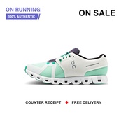 ใหม่และแท้ On Running Cloud 5 " White Green " รองเท้ากีฬา 69.98354 รับประกัน 1 ปี