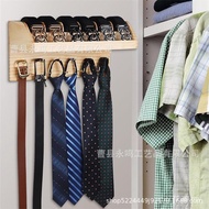 Belt Wardrobe Compartment Wooden Tie Rack Display Rack Storage Rack Household Tie Belt Wall Organize
