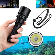 Diving Flashlight IP68 Waterproof Rating Diving Light  With Hand Rope