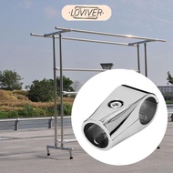 LOVIVER 25mm Aluminum Tee Pipe Connector Boat Handrail Fittings Pipe Connector Fixed