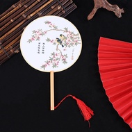 Kipas Cina Kipas/Kipas Sutra Klasik/Kipas Kain Bulat/Kipas Sablon/Kipas Kain/Kipas Tari/Bulat Chines
