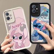 Casing Vivo Y55 5G, Vivo Y75 5G, Vivo Y30 5G Casing Vivo Y33S 5G Casing Cartoon pattern stitch and a