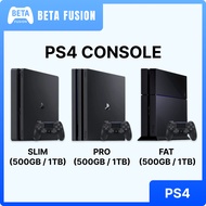 SONY PS4 FAT/ SLIM/ PRO SONY PLAYSTATION 4 FAT/ SLIM/ PRO [500GB/ 1TB] [USED] READY STOCK 