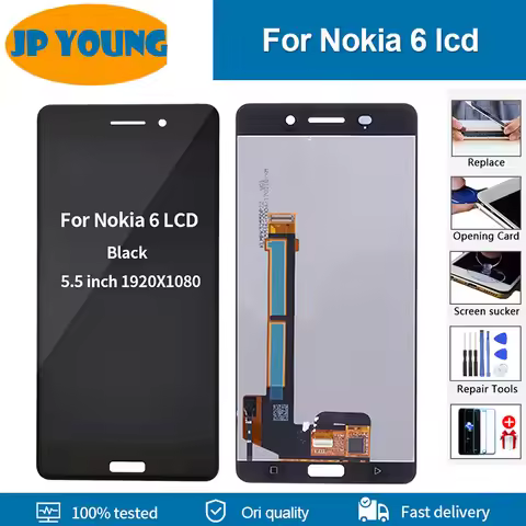 5.5" Original LCD For Nokia 6 TA-1021 TA-1033 TA-1025 LCD Display Touch Screen Digitizer Assembly Fo