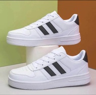 ZK COLLECTION spatu snakers pria/wanita strip2 Terbaru