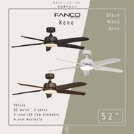 [INSTALLATION] - FANCO KENO 52 Inch DC Motor Ceiling Fan with Dimmable LED Light and Remote Control