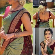 Traditional Indian saree pathu pathe kanjipuram barrative saree bakal Indian clothes Indian clothing