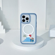 蠟筆小新日本風格系列極光霧透MagSafe iPhone手機殼