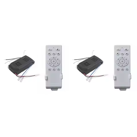 M04K 2X Universal Ceiling Fan Remote Control Kit Low Voltage 50W Dc Fan Light Driver Controller 6-Sp