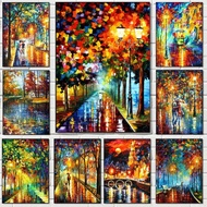 Poster filem cat air L-Leonid Afremov untuk hiasan rumah bilik tamu bilik tidur bar kafe