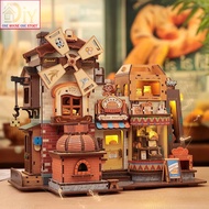 DIY Cutebee Bread Factory Music Box 3D Wooden Puzzle DIY DIY Gift