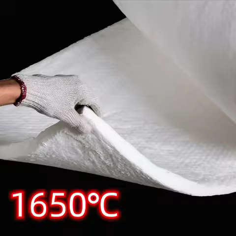 50x100cm Aluminum Silicate Ceramic Fiber Insulation Blanket Zirconium 1650 ℃ High Temperature Boiler