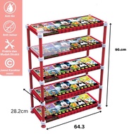 Naiba peacock plastic shoe rack 4 tiers and 5 tiers