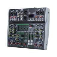 Professional Audio Mixer 6 Channel Built-in 99DSP 7-Segment Balanced Effect Bluetooth Support Record