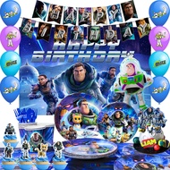 Buzz Lightyear Party Supplies, 113Pcs Buzz Lightyear Birthday Decorations and Buzz Lightyear Party T
