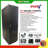 Hotdeal ( P2480FS ) GrowV 19" 24U 600x800 Floor Stand Server Rack - 19" GrowV 24U Server Rack Deskto