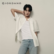 [ Online Exclusive ] Giordano Mens Korea Collection Oxford Shirt 01045492001 เสื้อเชิ้ตแขนสั้น เสื้อ