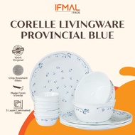 Corelle Loose Provincial Blue  ( Dinner Plate/ Soup Plate 21cm/ Medium Bowl/ Noodle Bowl/ Serving Platter/ Soup Bowl )