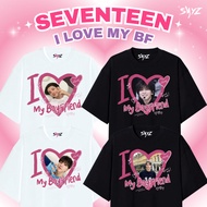 S-5XL Seventeen 'i love my boyfriend' series t-shirt - allmember - Mingyu Wonwoo Hoshi Jun Joshua Je