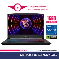 MSI PULSE 15 B13VGK-493SG Gaming Laptop / Intel i7-13700H / RTX4070 / 16GB RAM / 1TB SSD / 15.6″ QHD 240Hz / W11