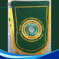 Pennant Flag Banner / Vandel IPPAT 55x75 cm Bordir + Palang Kayu