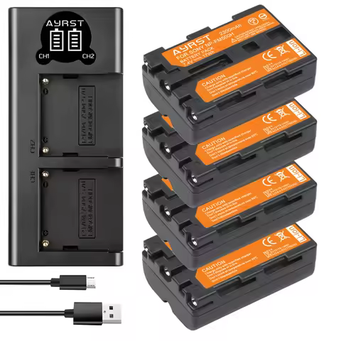 2300mAh NP-FM500H NP FM500H Battery + USB Dual Charger for Sony Alpha A200 A200K A200W A300 A350 A45