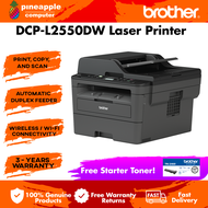 Brother DCP-L2550DW 3-in-1 PRINT, SCAN, COPY Mono Laser Printer with Auto Duplex and WiFi