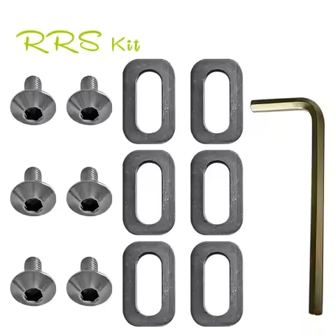 Rrskit Road Bicycle Pedal Cleats 6x Washers For SPD Cleat Bike Plate For K-E-O Cleat Repair M5 Screw