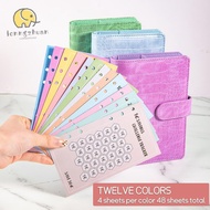 LONNGUVO 48PCS Cost Saving Card, A6 100 Envelopes Eave Money Cash Envelopes, USD 52 Weeks Save Chall